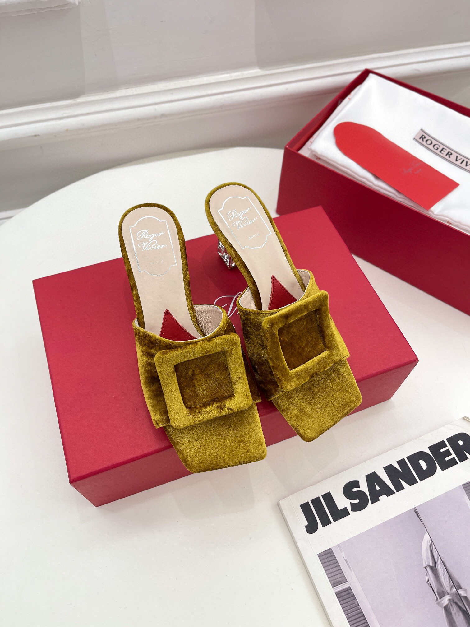 로저비비에 7cm 여자 슬리퍼