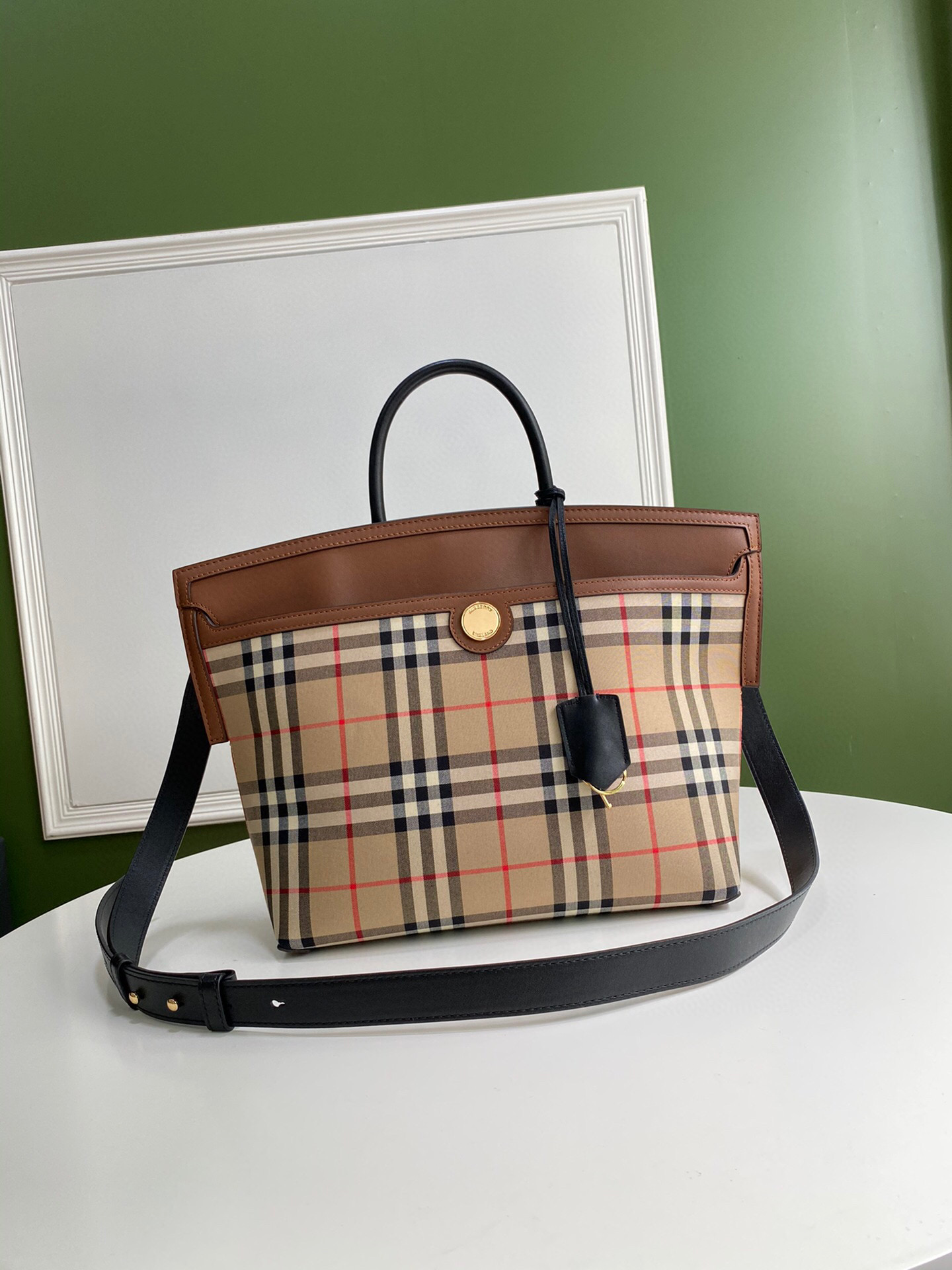 버버리 남녀공용 토트백