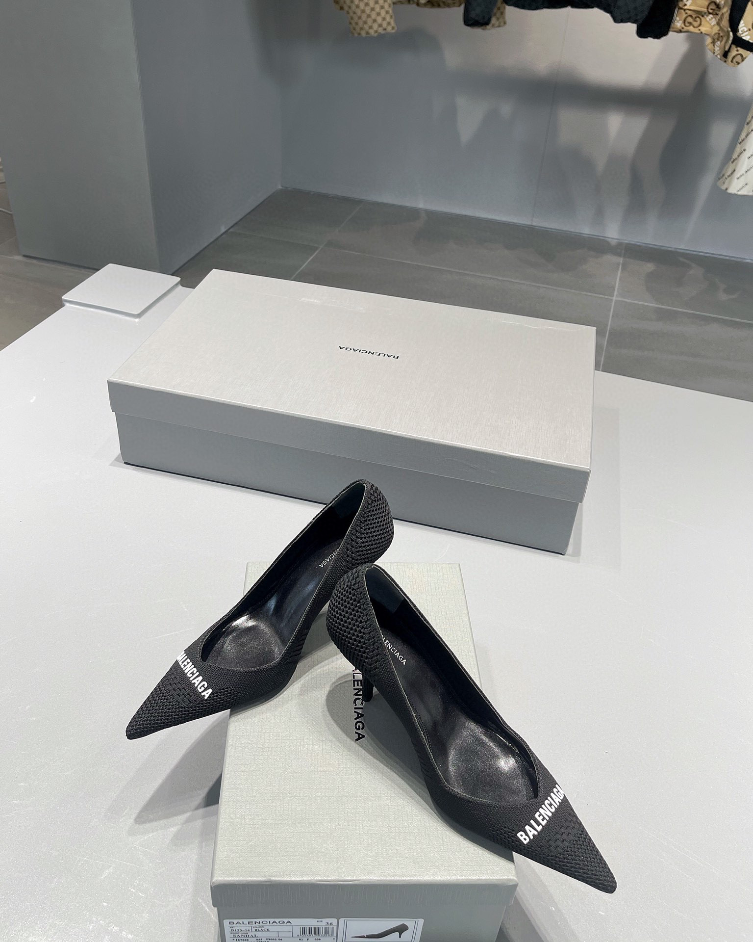 발렌시아가 여자 구두 힐