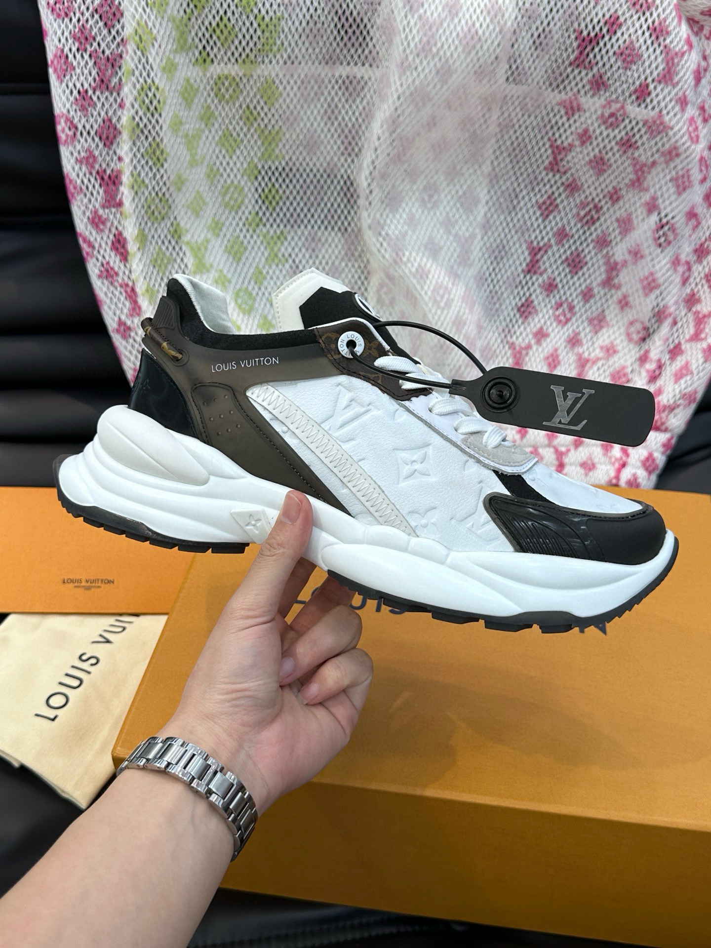 루이비통 런 55 남자 스니커즈 신발 운동화