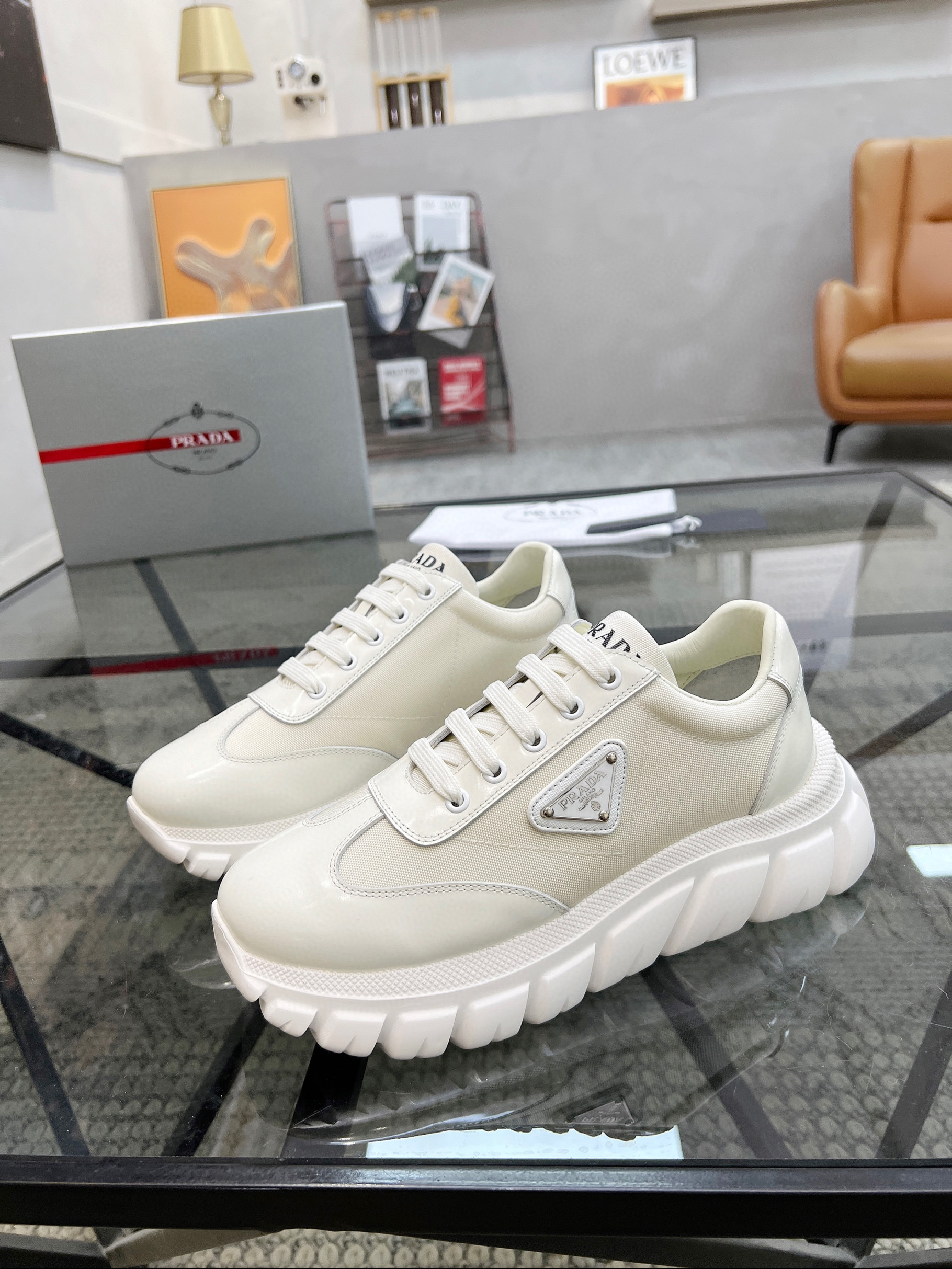 프라다 남자 스니커즈 신발 운동화