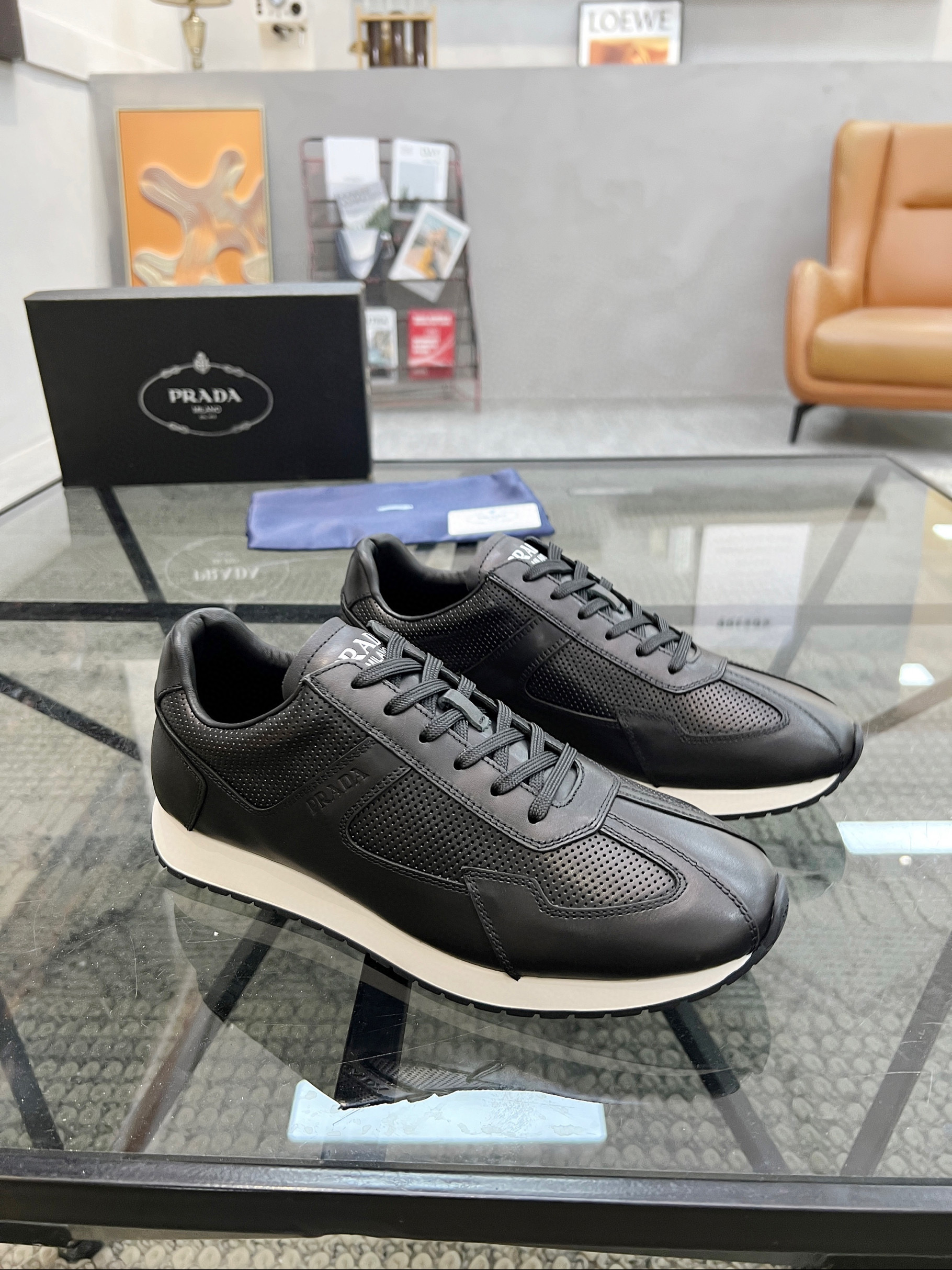프라다 남자 스니커즈 신발 운동화