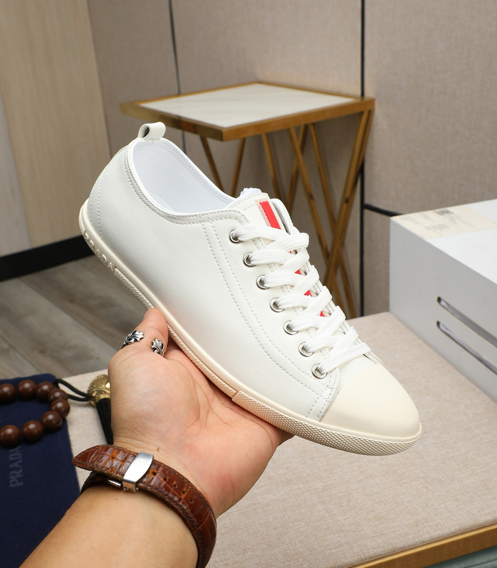 프라다 남자 스니커즈 신발 운동화