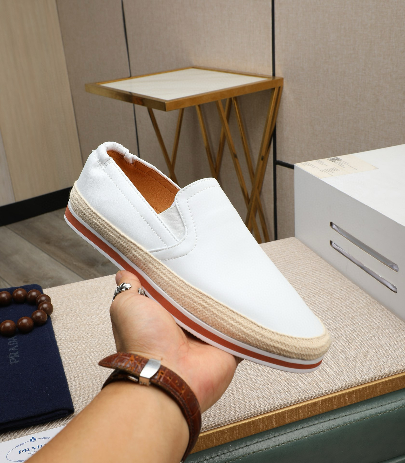 프라다 남자 스니커즈 신발 운동화