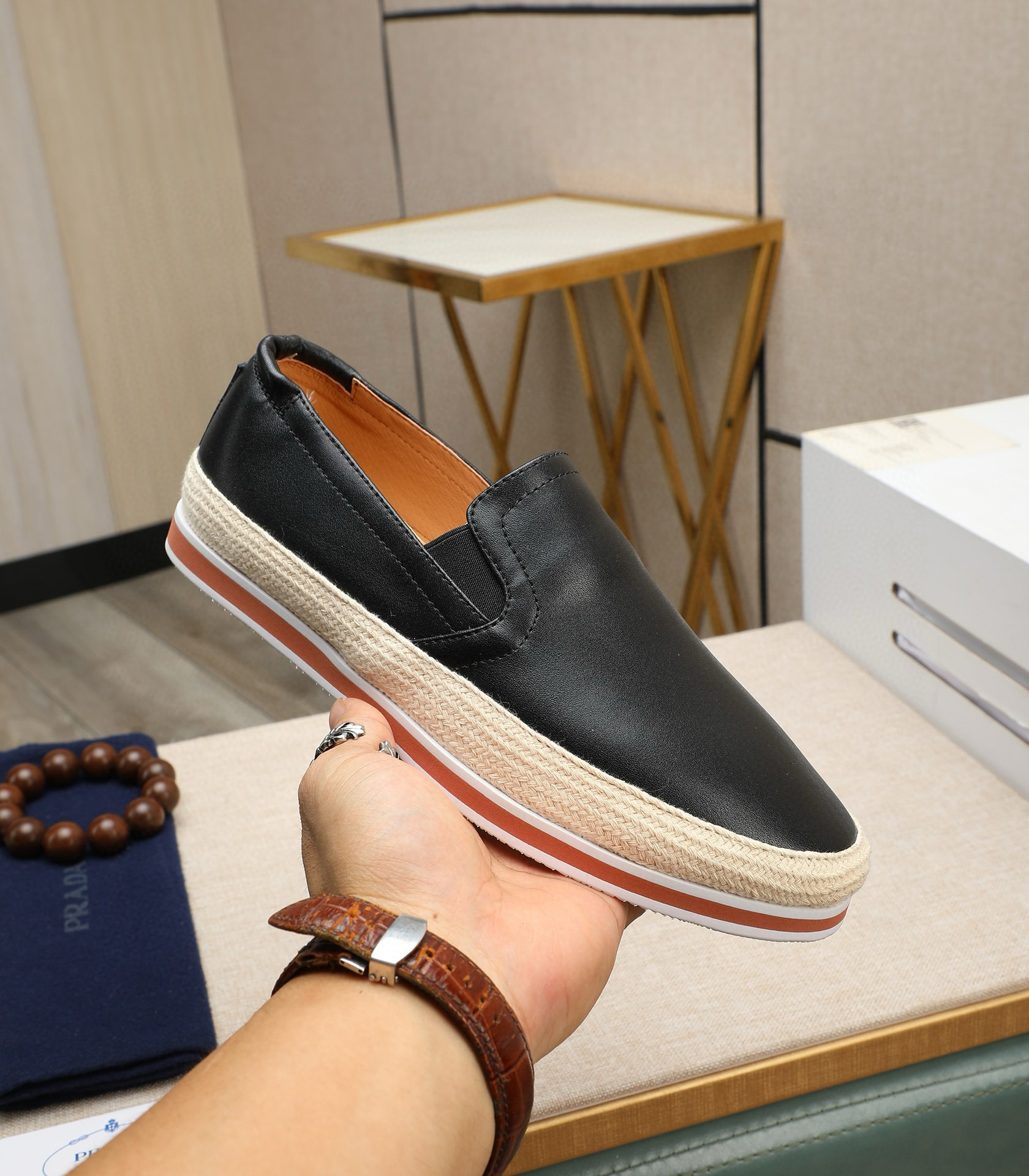 프라다 남자 스니커즈 신발 운동화