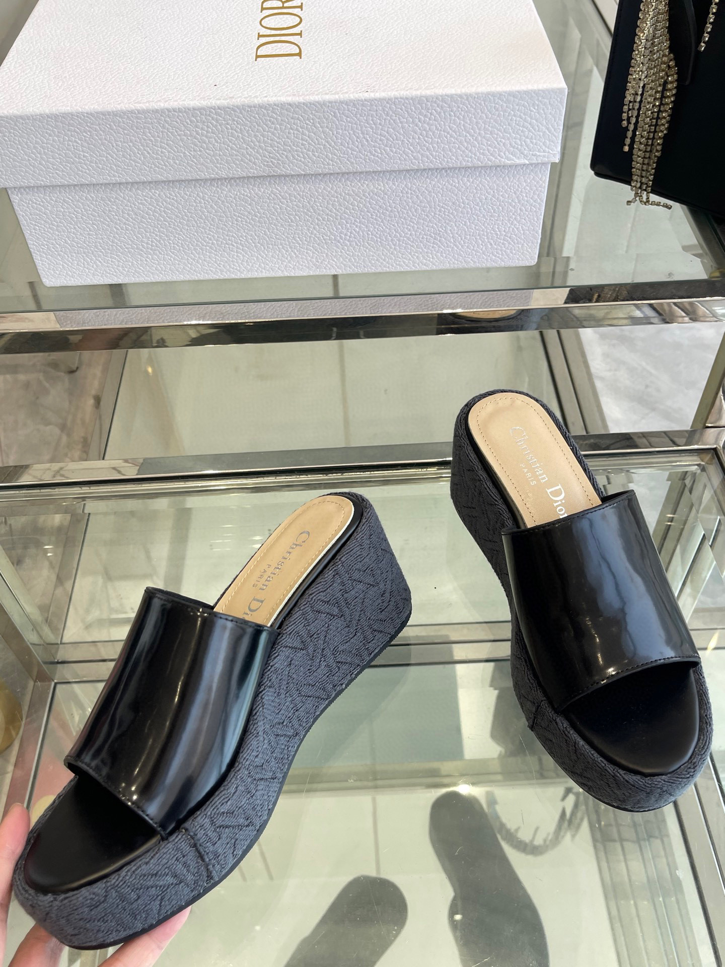 디올 여자 슬리퍼 9cm