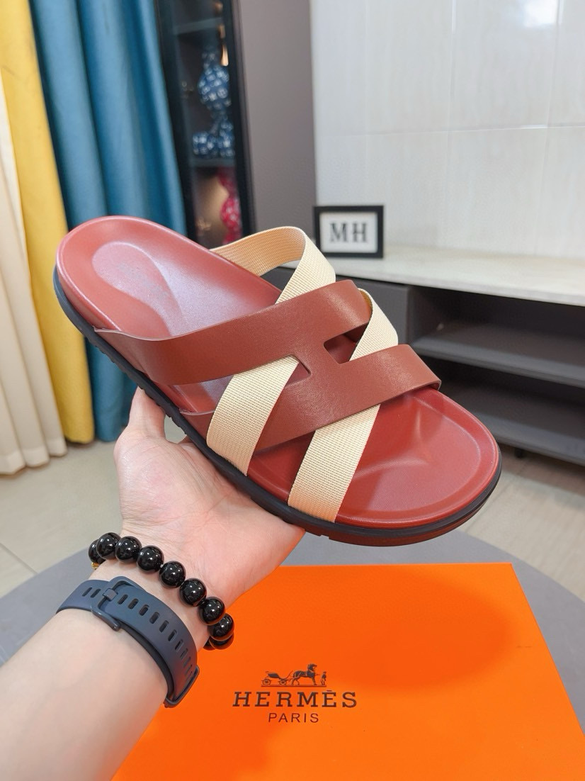 에르메스 남자 슬리퍼