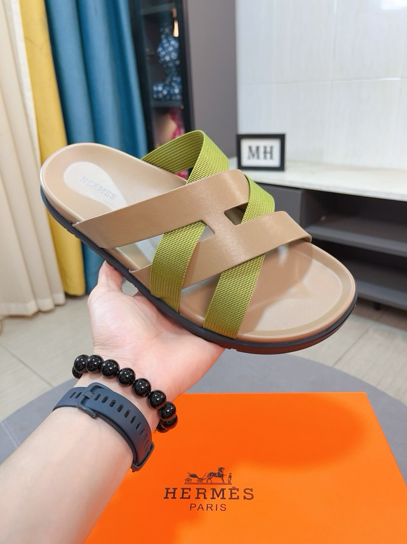 에르메스 남자 슬리퍼