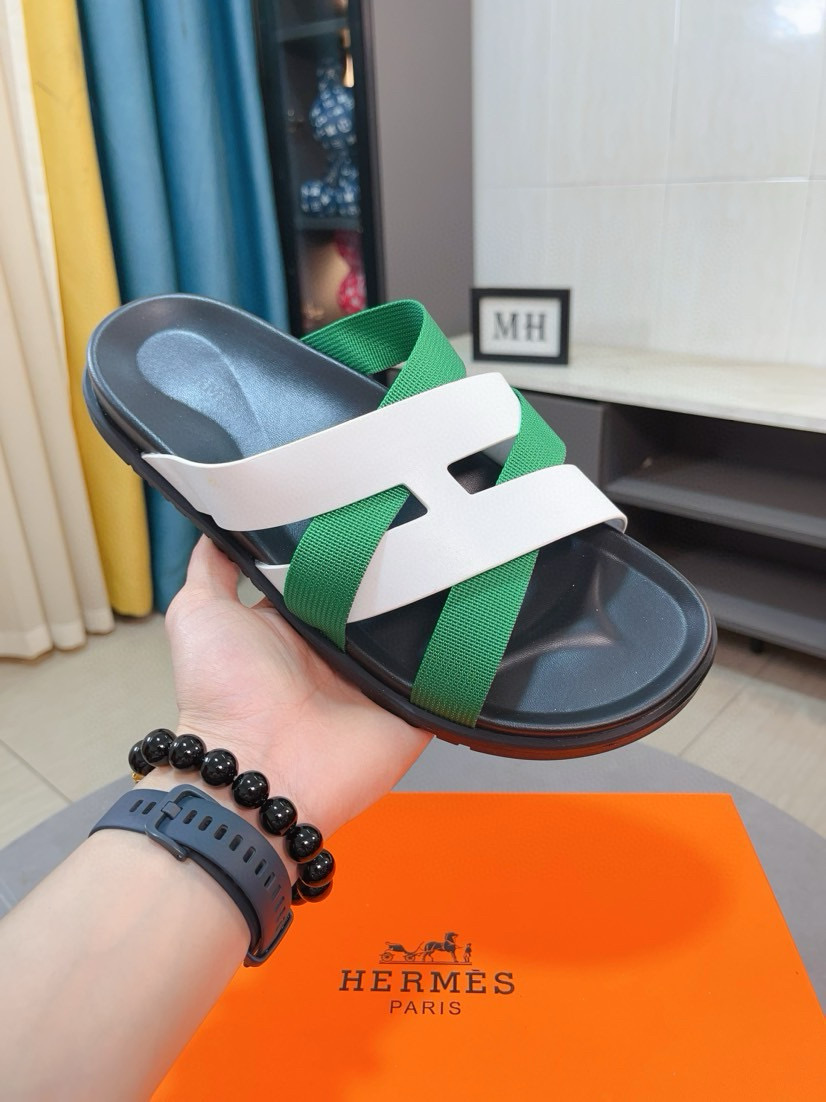 에르메스 남자 슬리퍼