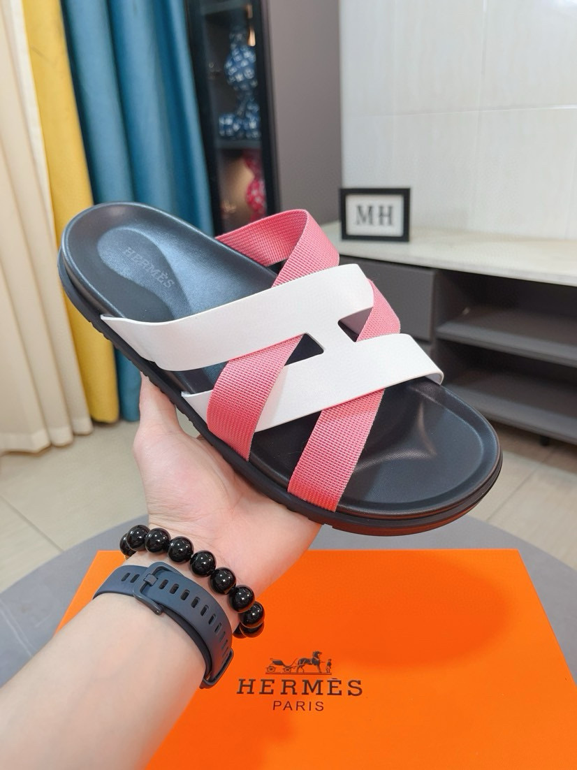 에르메스 남자 슬리퍼