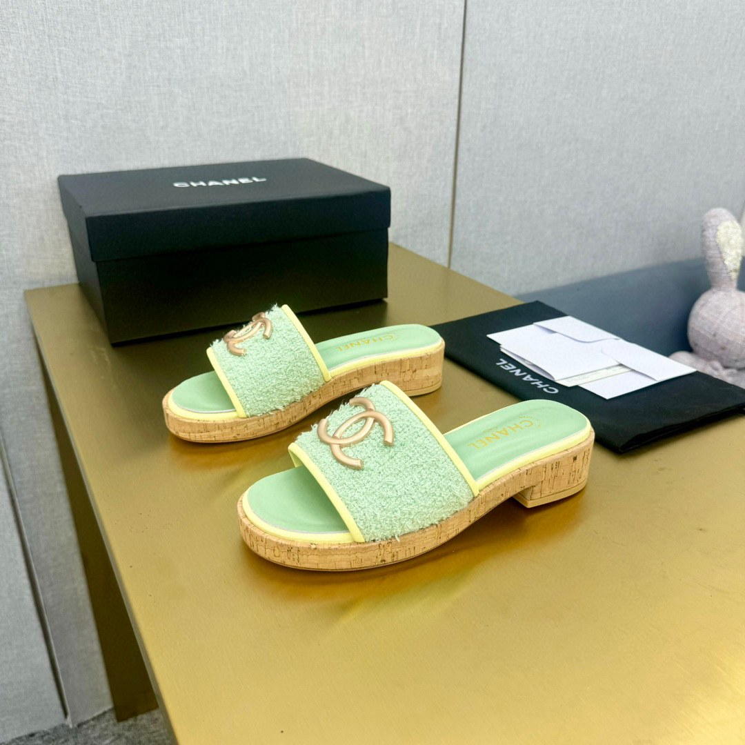 샤넬 여자 슬리퍼 6.5cm