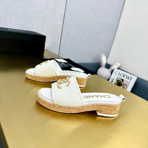 샤넬 여자 슬리퍼 6.5cm