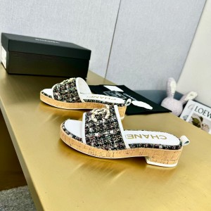 샤넬 여자 슬리퍼 6.5cm