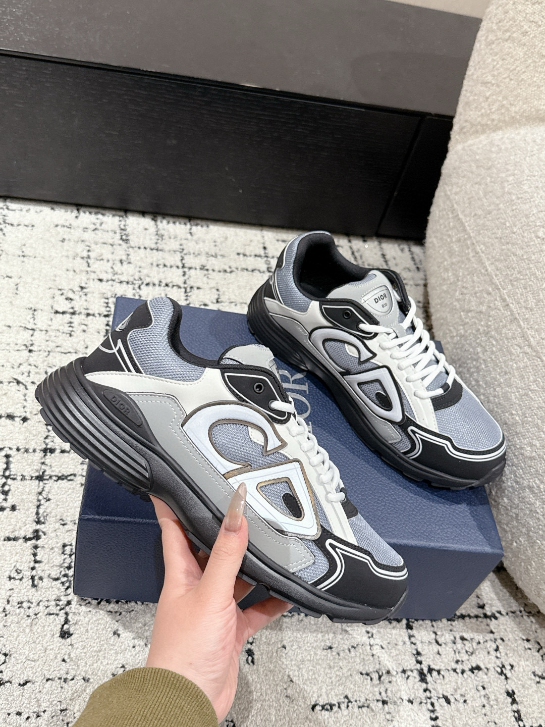 디올 3cm 남녀공용 신발 운동화 스니커즈