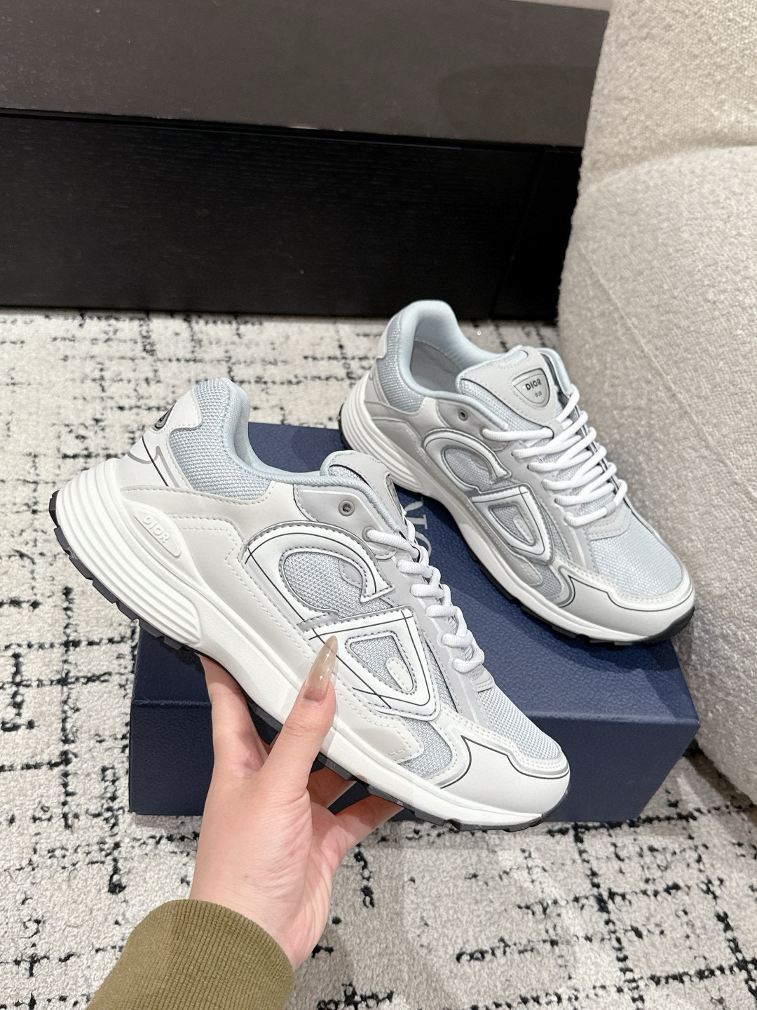 디올 3cm 남녀공용 신발 운동화 스니커즈