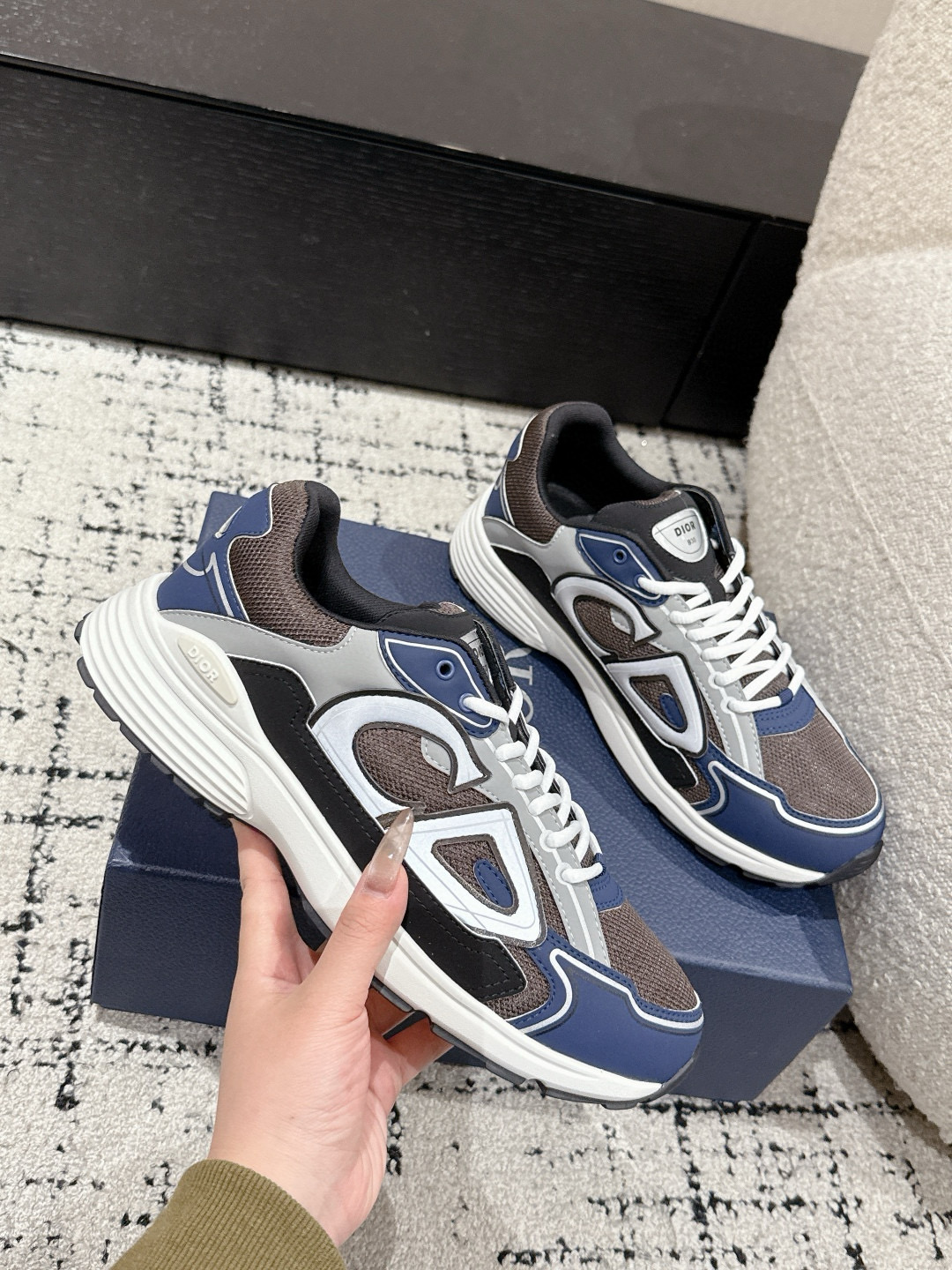 디올 3cm 남녀공용 신발 운동화 스니커즈