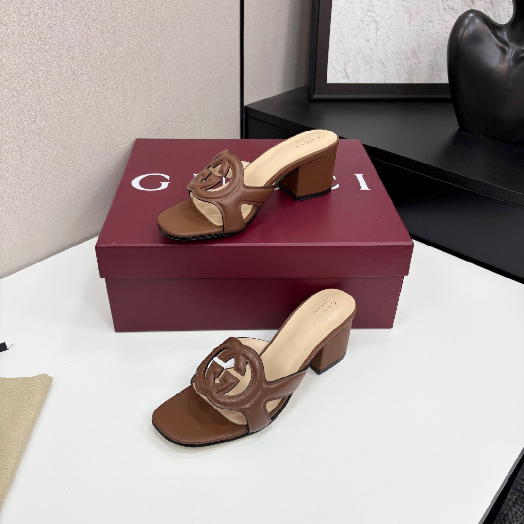 구찌 여자 슬리퍼 5cm