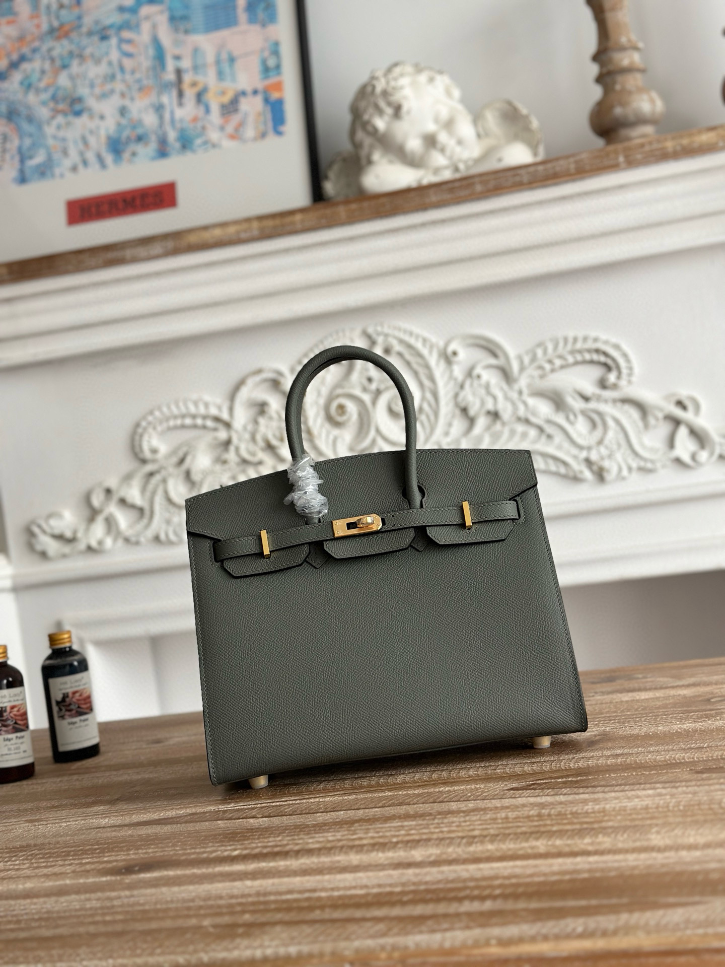 에르메스 버킨백 25 앱송가죽 여자가방