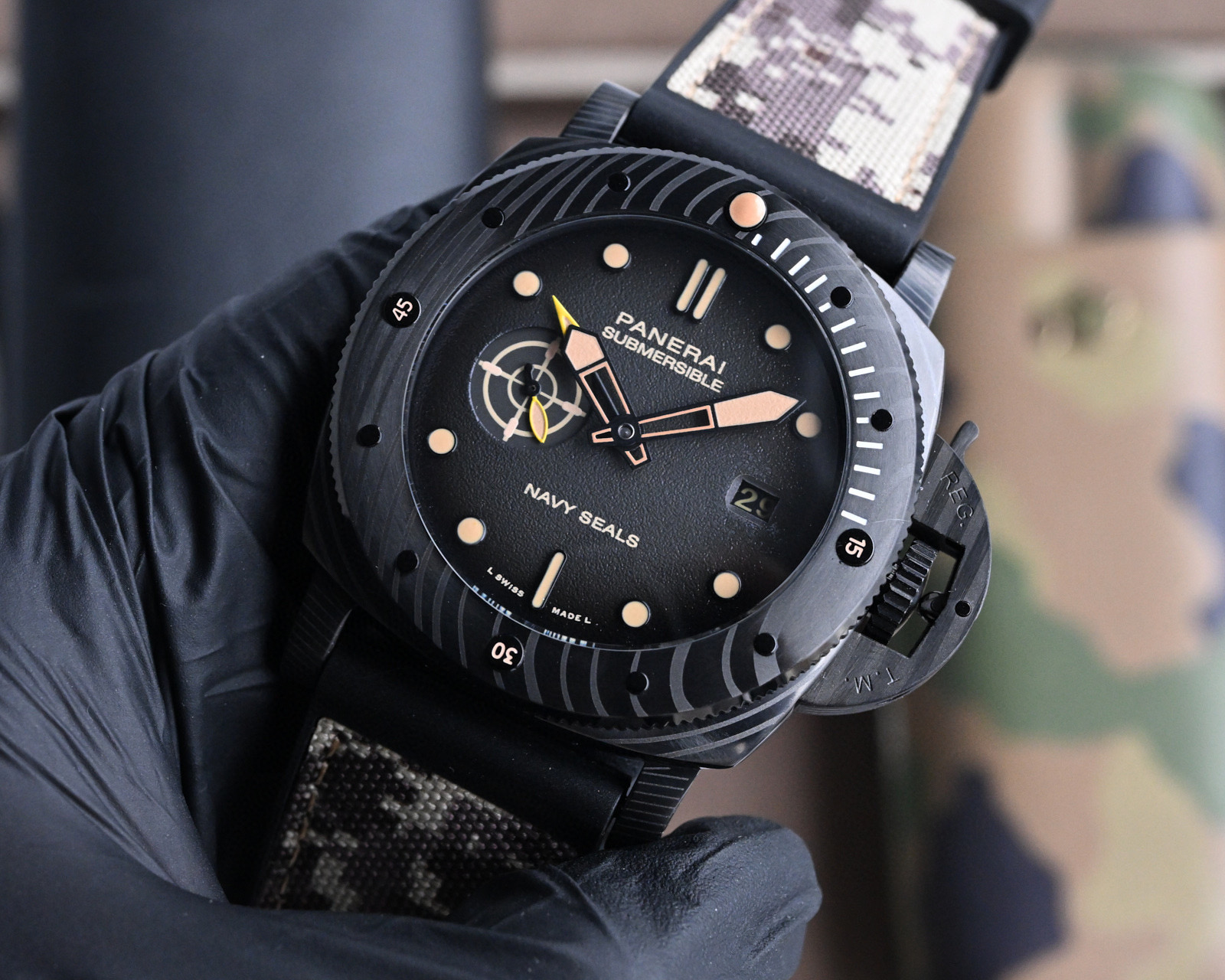 파네라이 V7공장 남자 미러급 시계