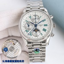 론진 2칼라 미러급 남자 시계