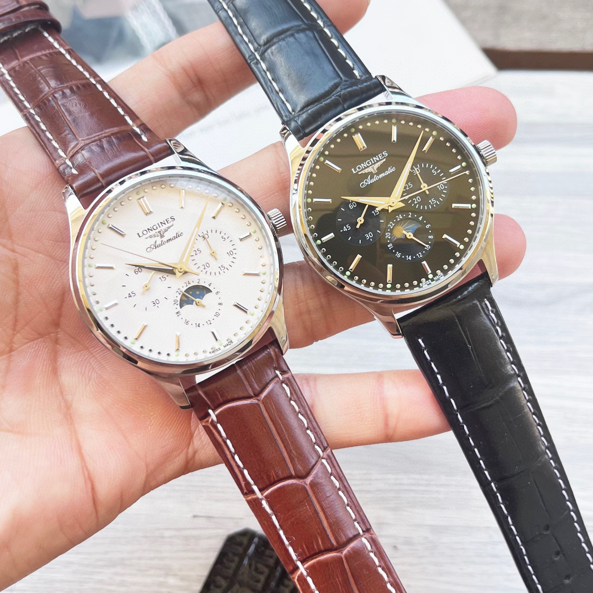 론진 2칼라 A급 남자시계