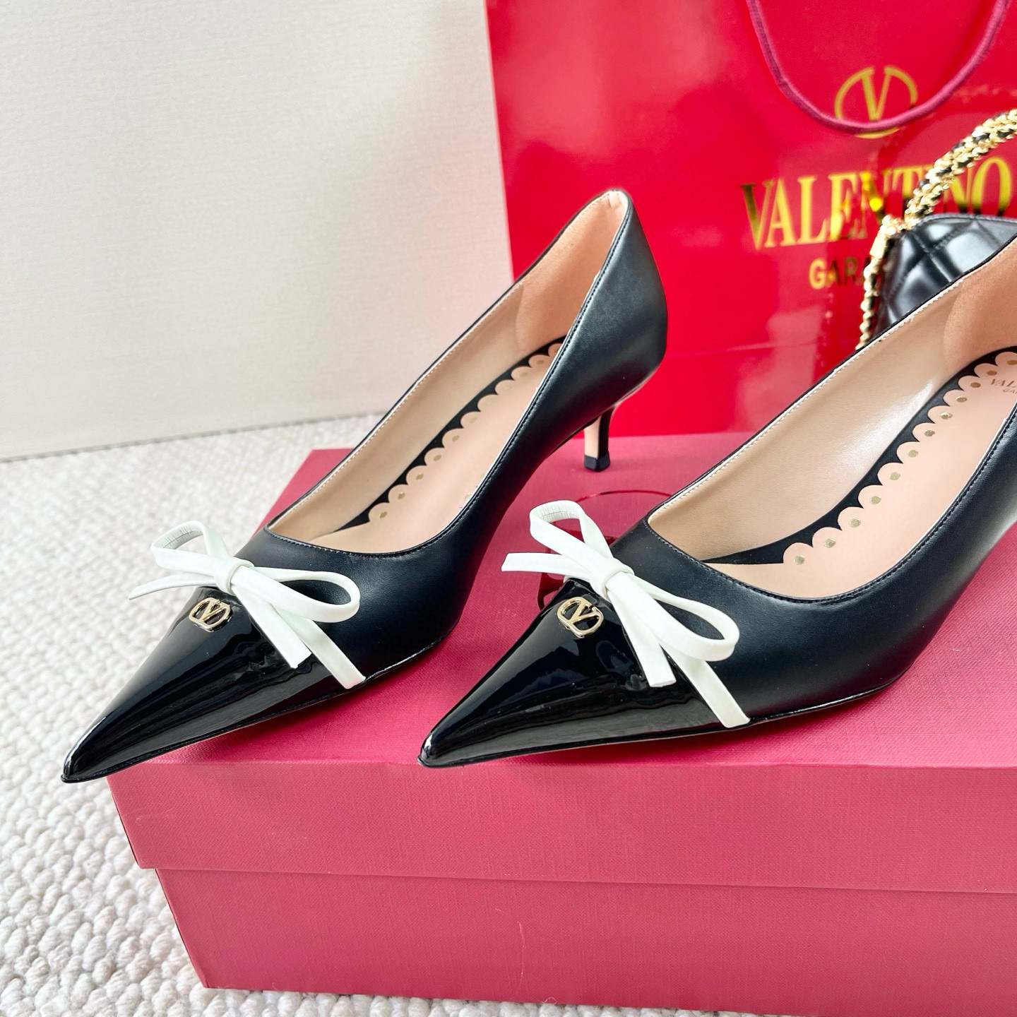 발렌티노 4cm,8cm 여자 신발 구두