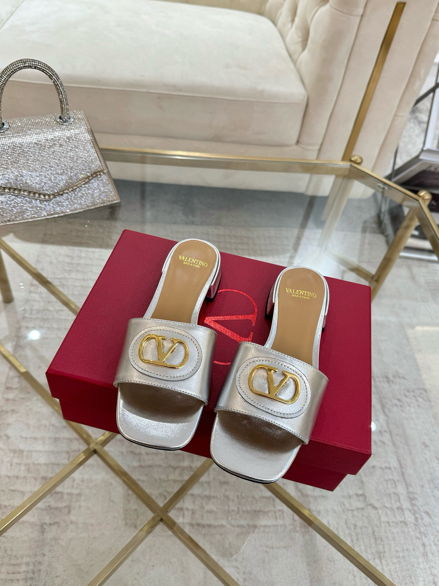 발렌티노 3cm 여자 슬리퍼