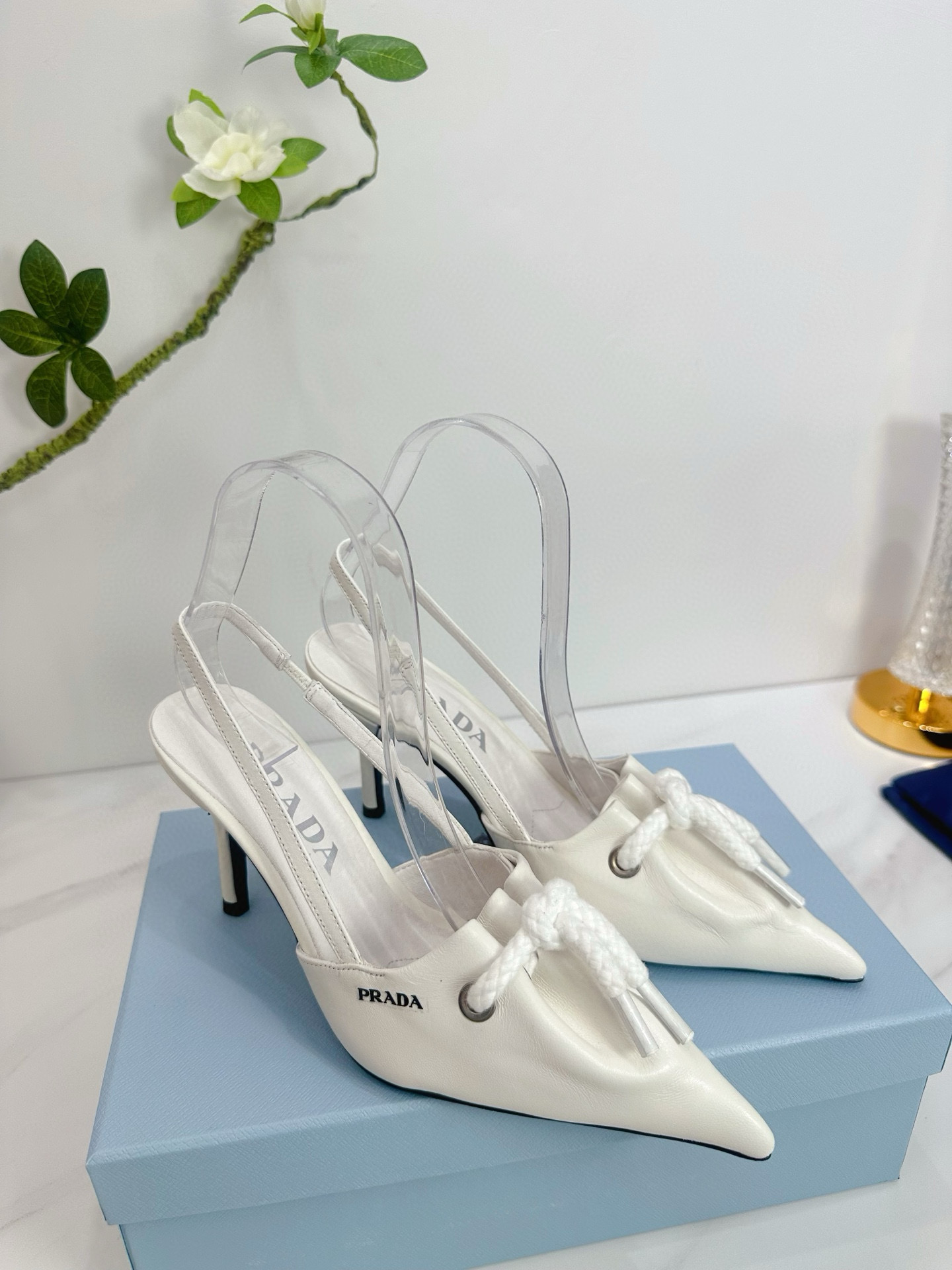 프라다 8.5cm 여자 신발 구두