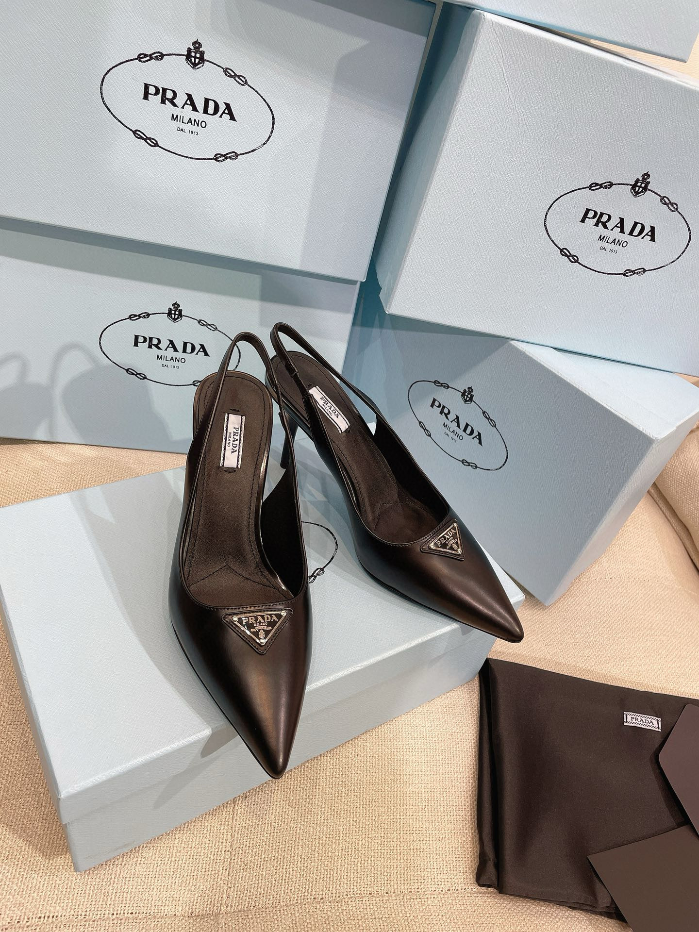 프라다 9~10cm 여자 신발 구두