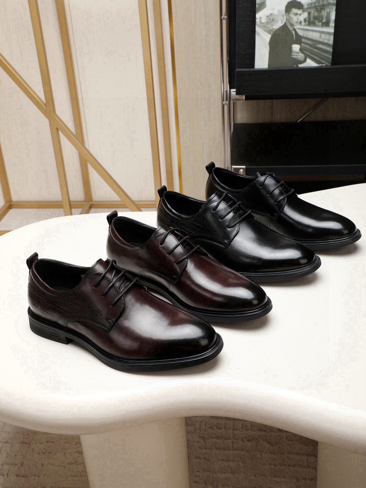 프라다 2컬러 남자 구두