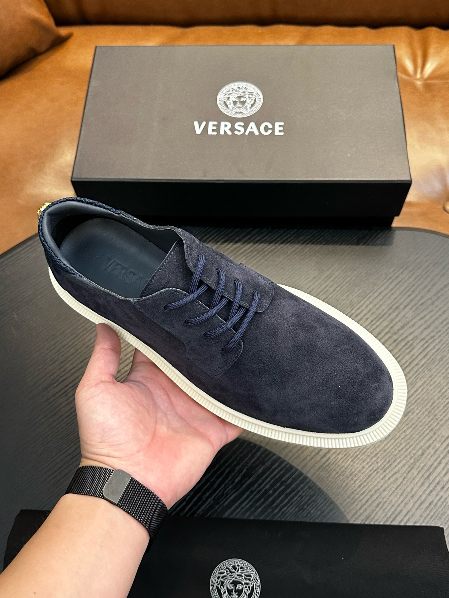 베르사체 남자 스니커즈 신발 운동화