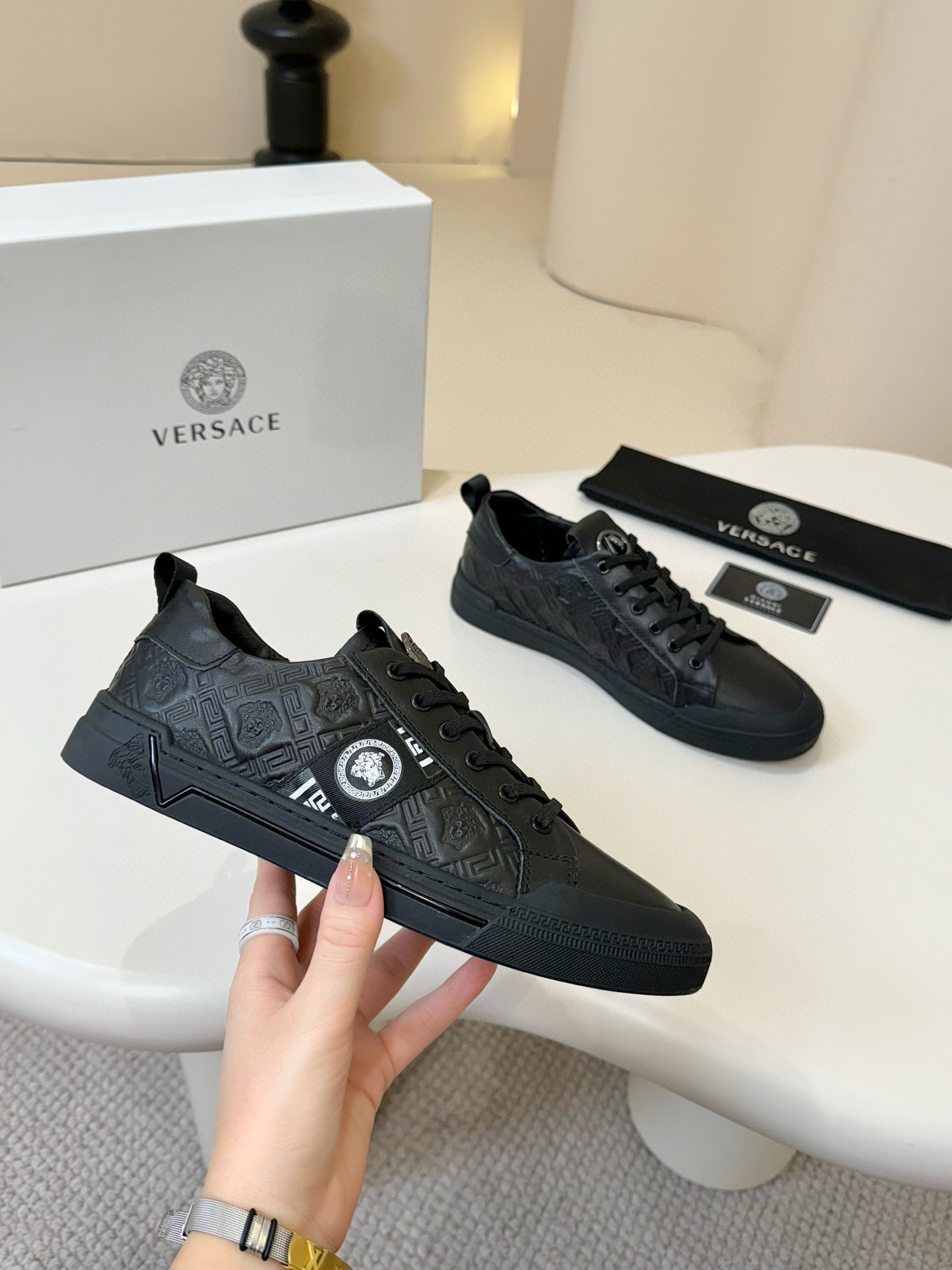 베르사체 남자 스니커즈 신발 운동화