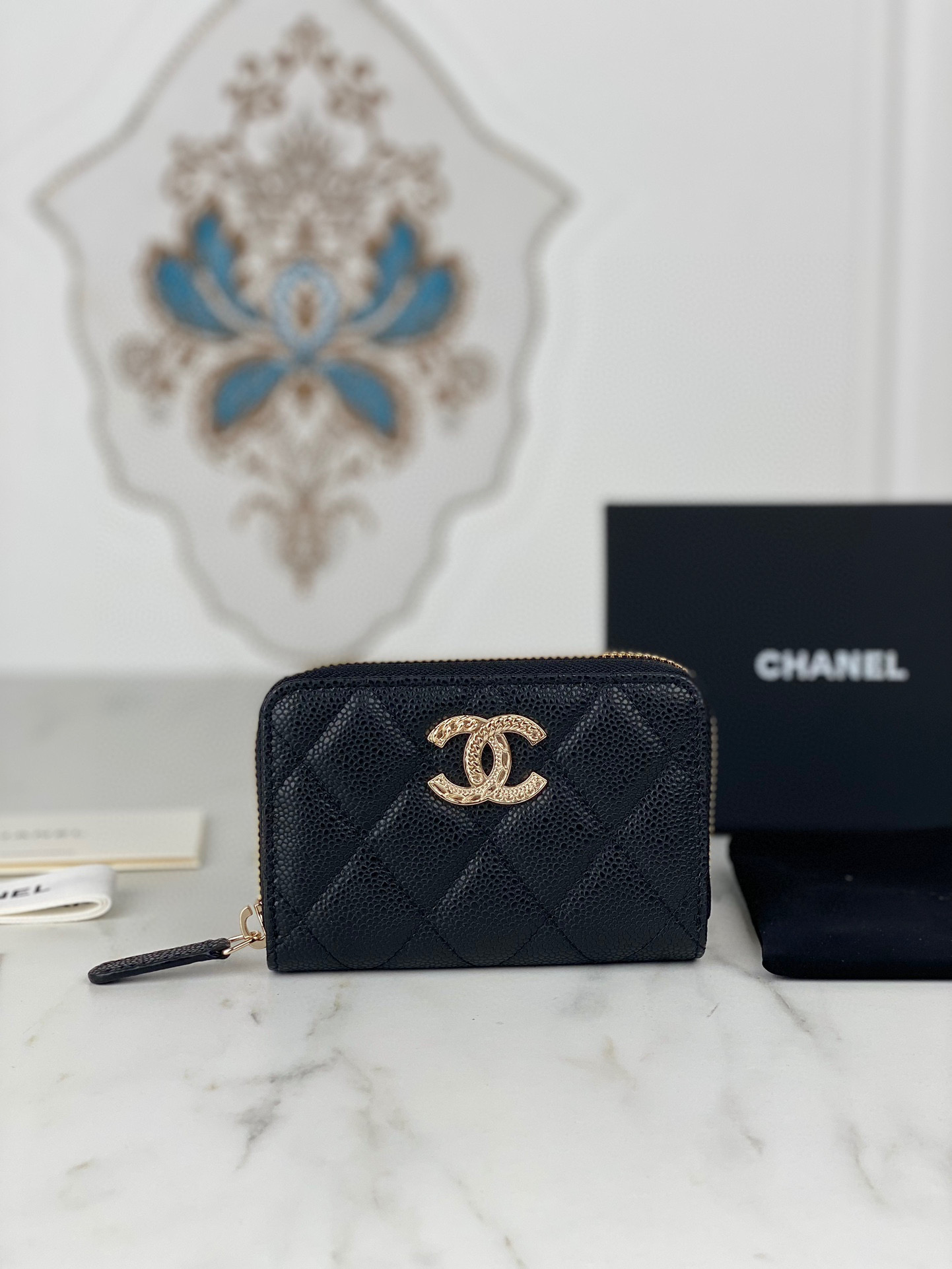 샤넬 3045 여자 카드지갑 머니클립