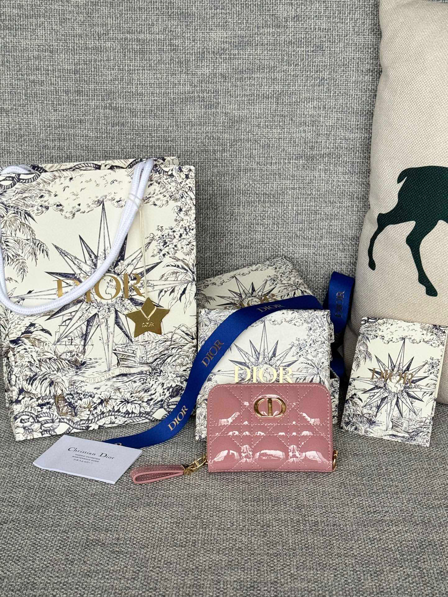 디올 S5034 여자 카드지갑 머니클립