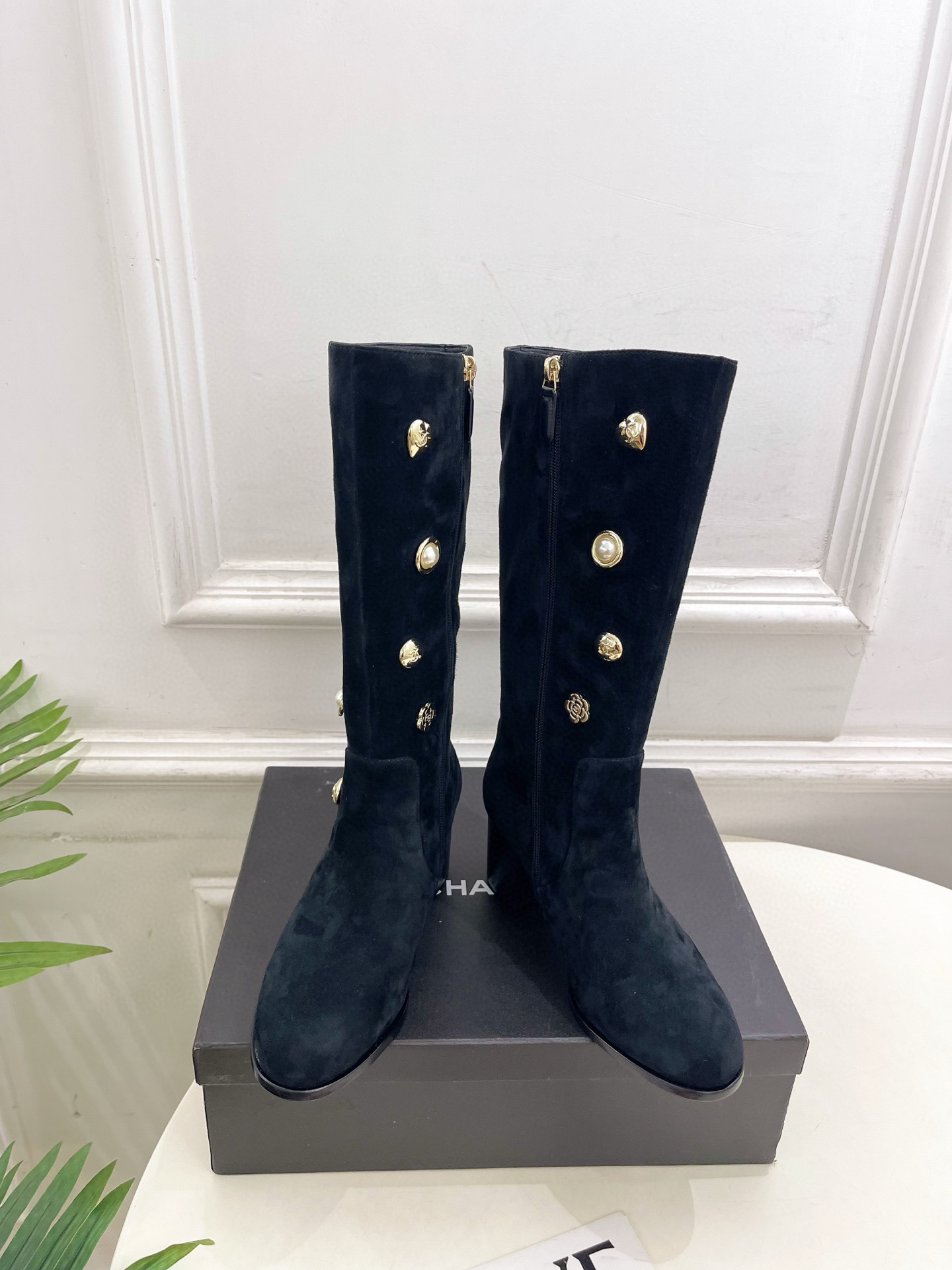 샤넬 6cm 여자 부츠