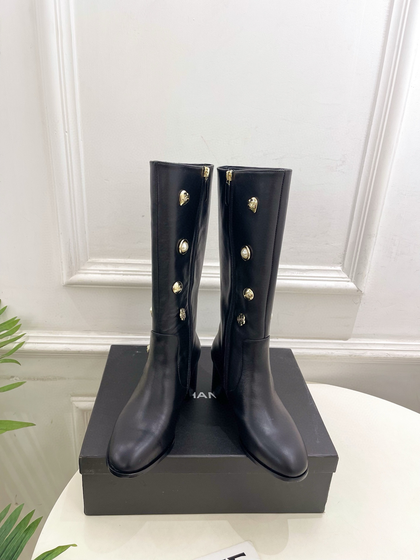 샤넬 6cm 여자 부츠