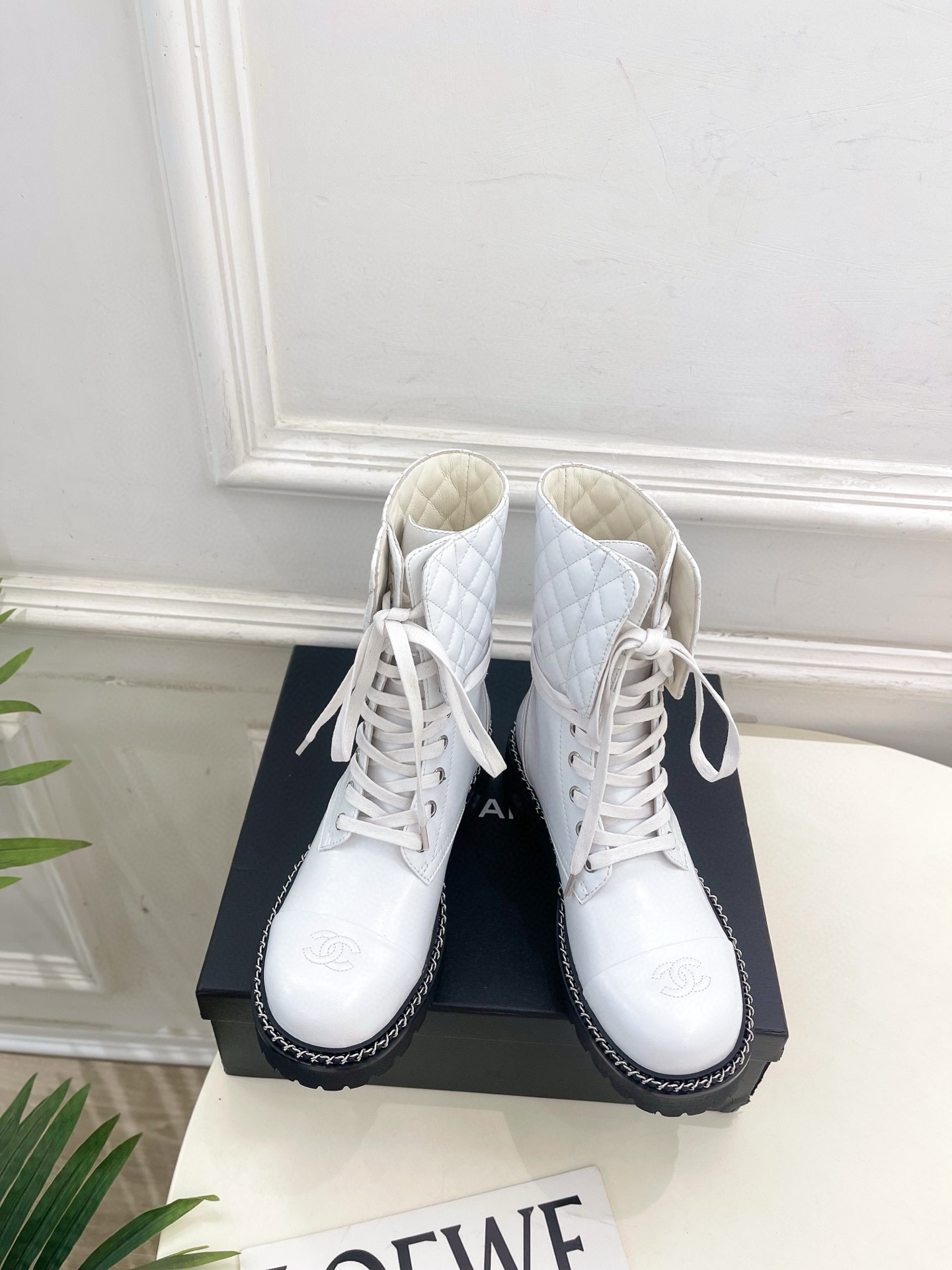 샤넬 4cm 여자 부츠