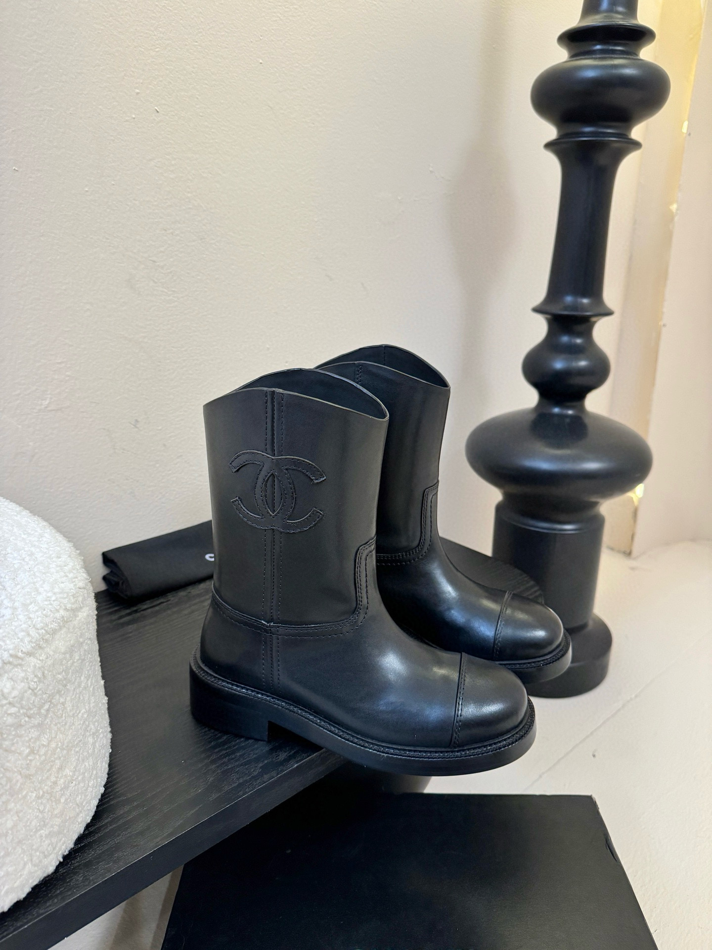 샤넬 4cm 여자 부츠