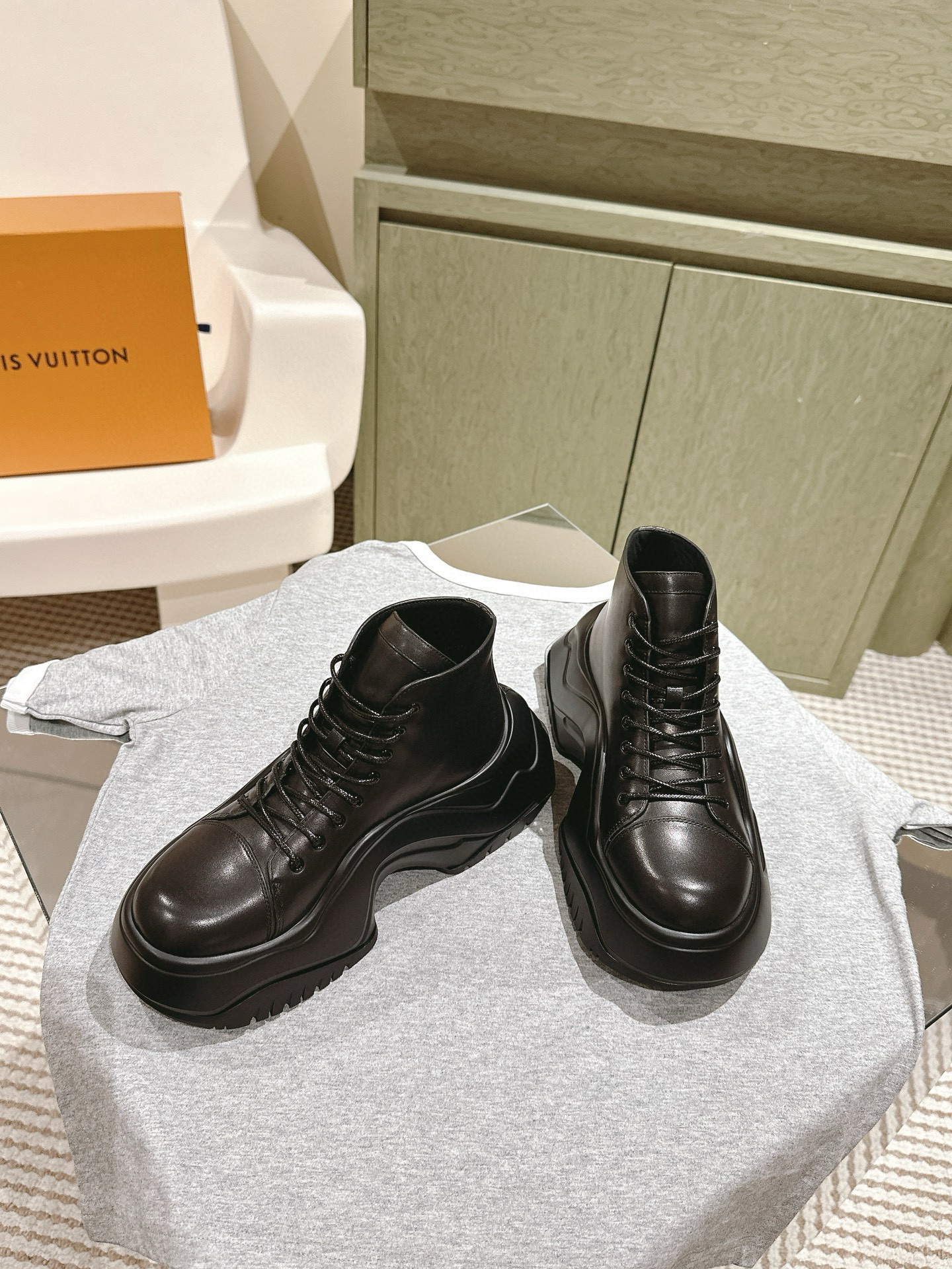 루이비통 5CM 여자 부츠