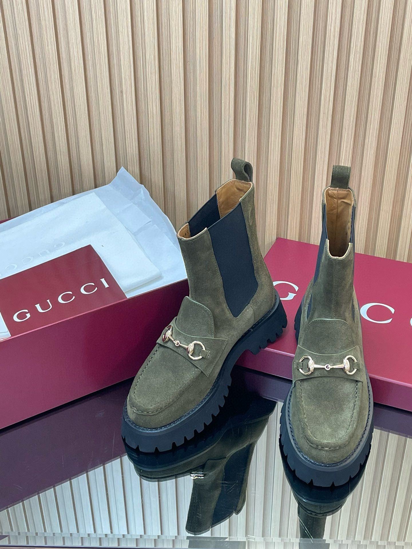 구찌 4.5CM 여자 부츠