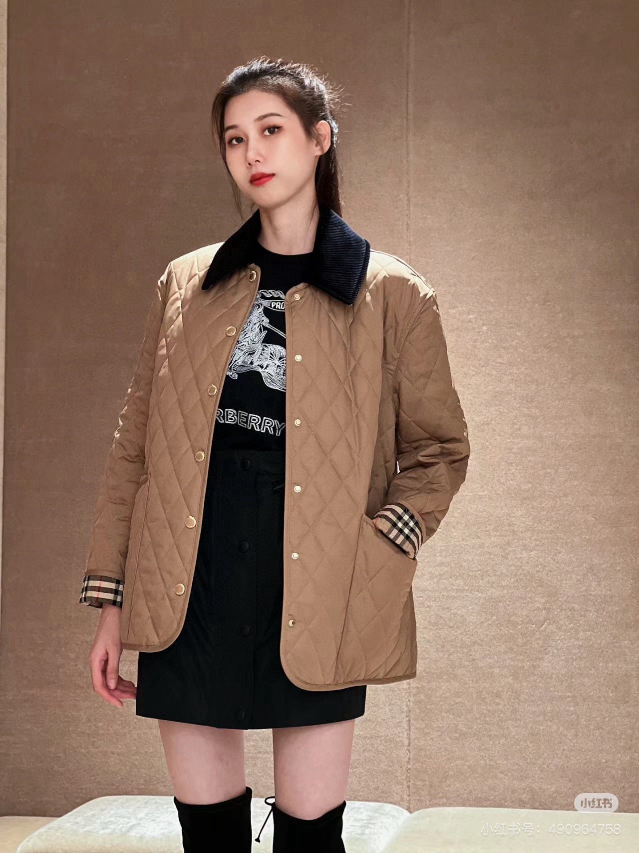 버버리 여자 자켓