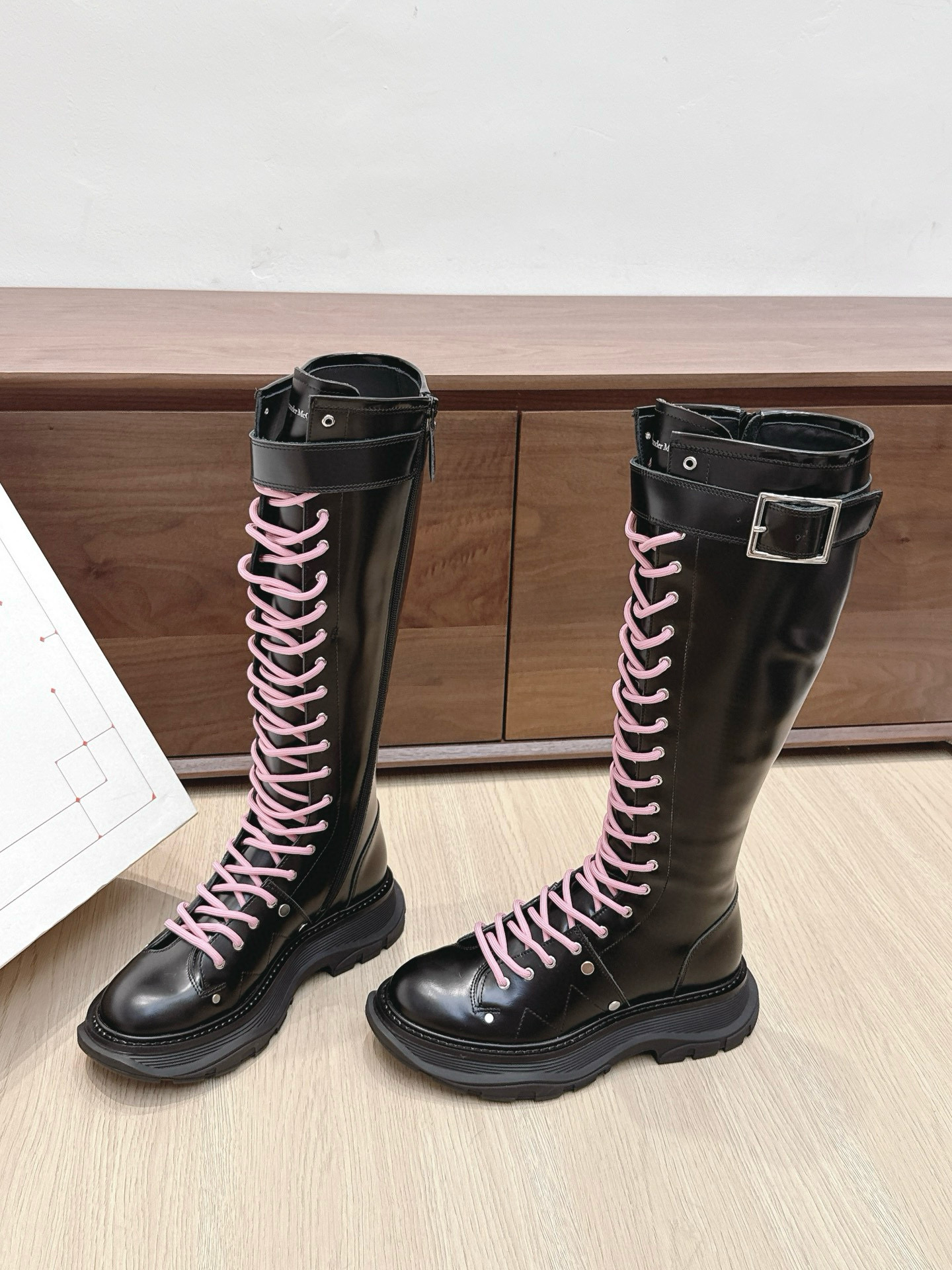 알렉산더 맥퀸 4.5CM 여자 부츠