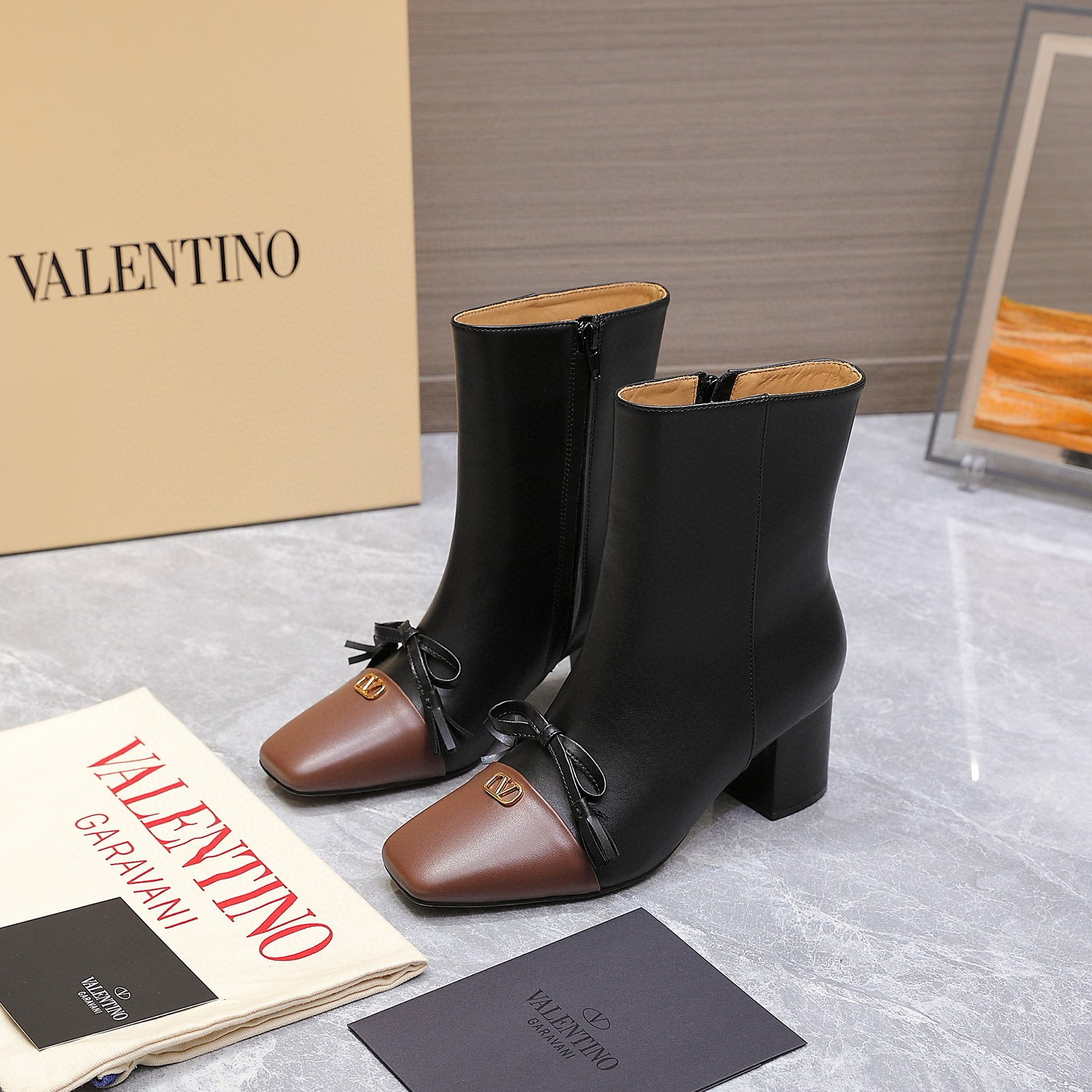 발렌티노 6CM 여자 부츠