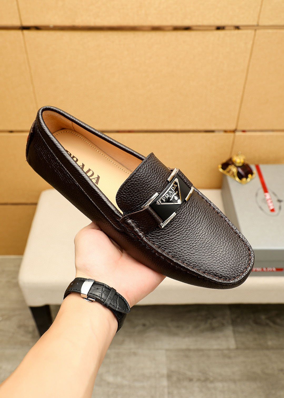 프라다 남자 스니커즈 신발 운동화