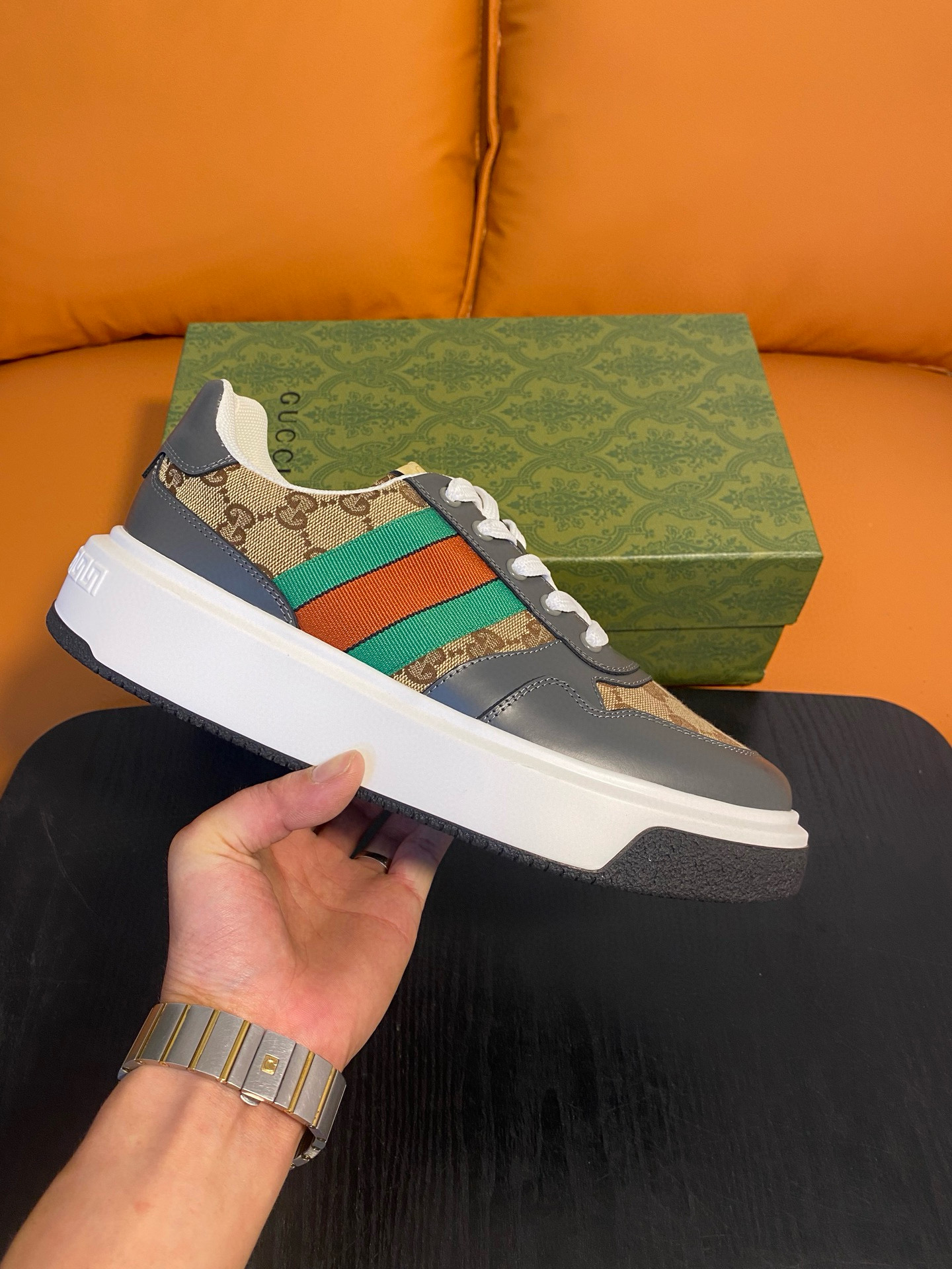 구찌 스크러너 남자 신발 운동화 스니커즈