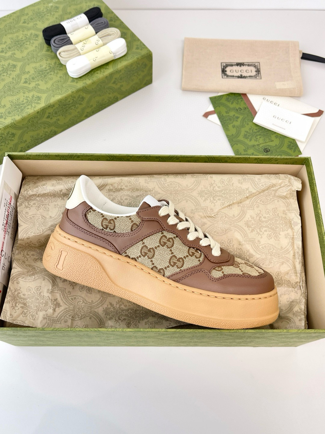 구찌 4cm  남녀공용 신발 운동화 스니커즈