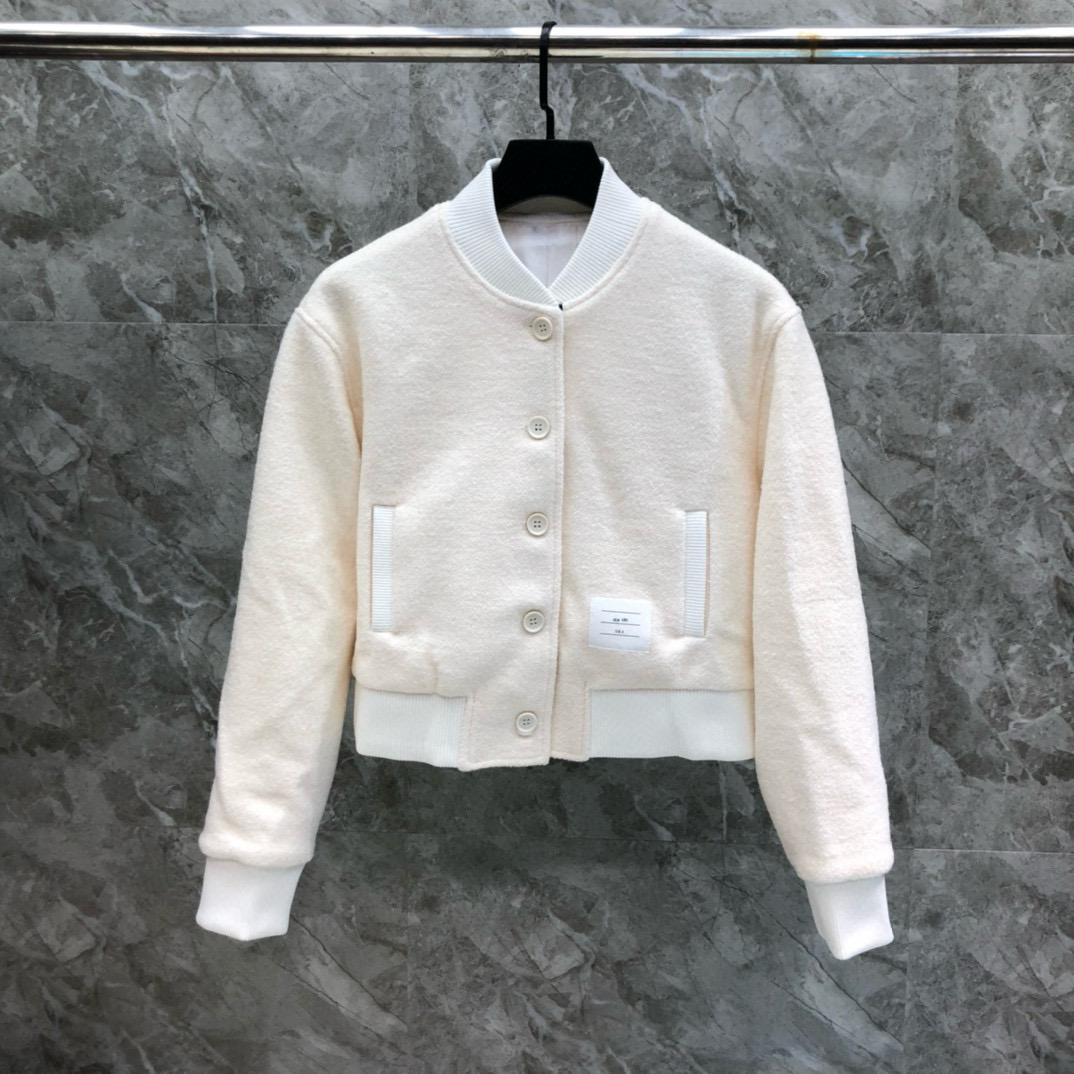 톰브라운 여자 양모 자켓