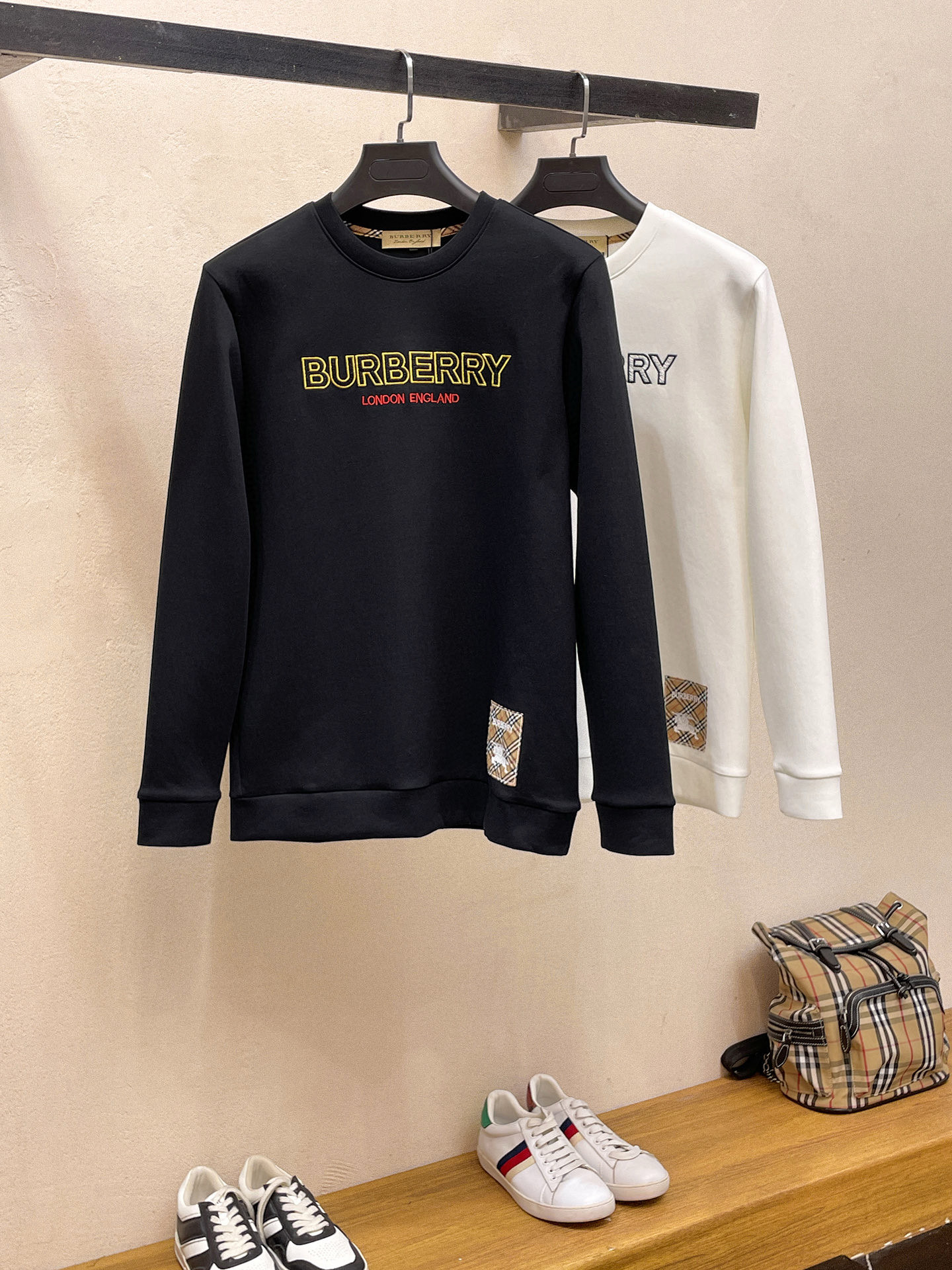 버버리 2컬러 남자 맨투맨 후드티