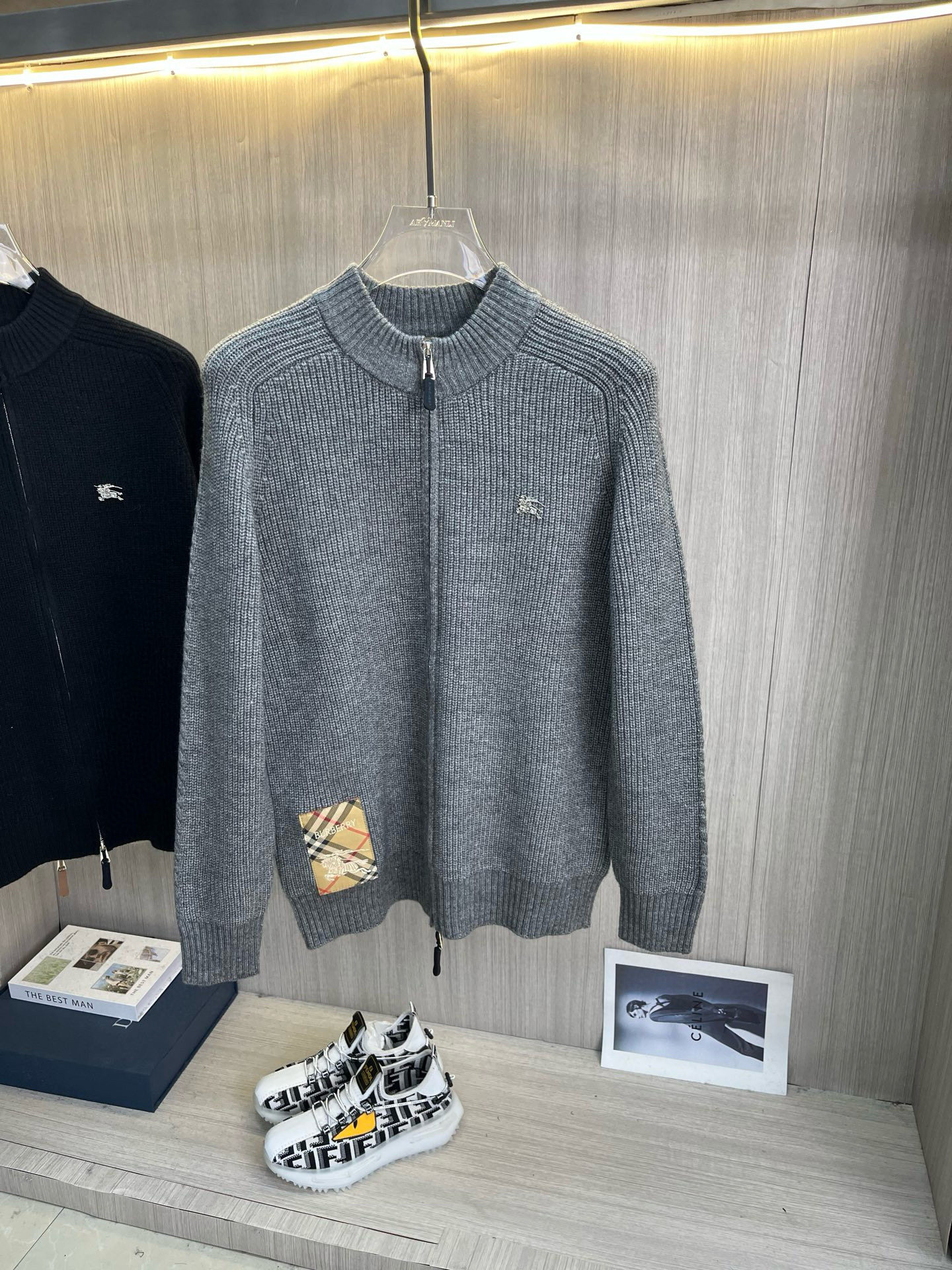 버버리 남자 가디건