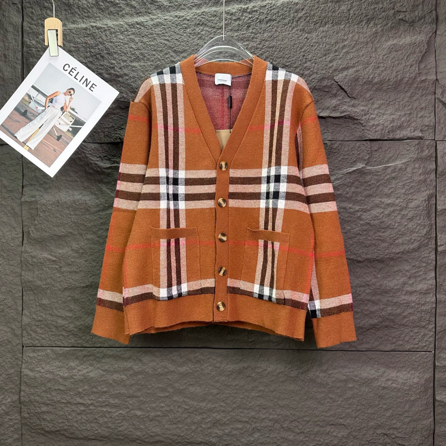 버버리 남자 가디건